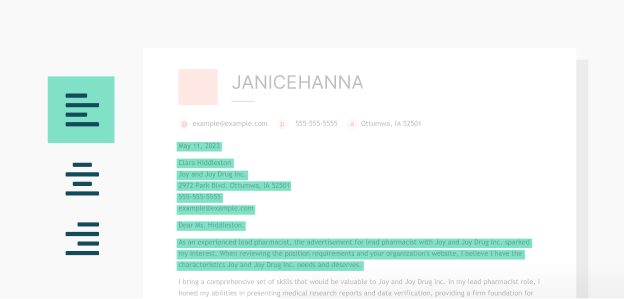 Cover Letter Format Alignment mob