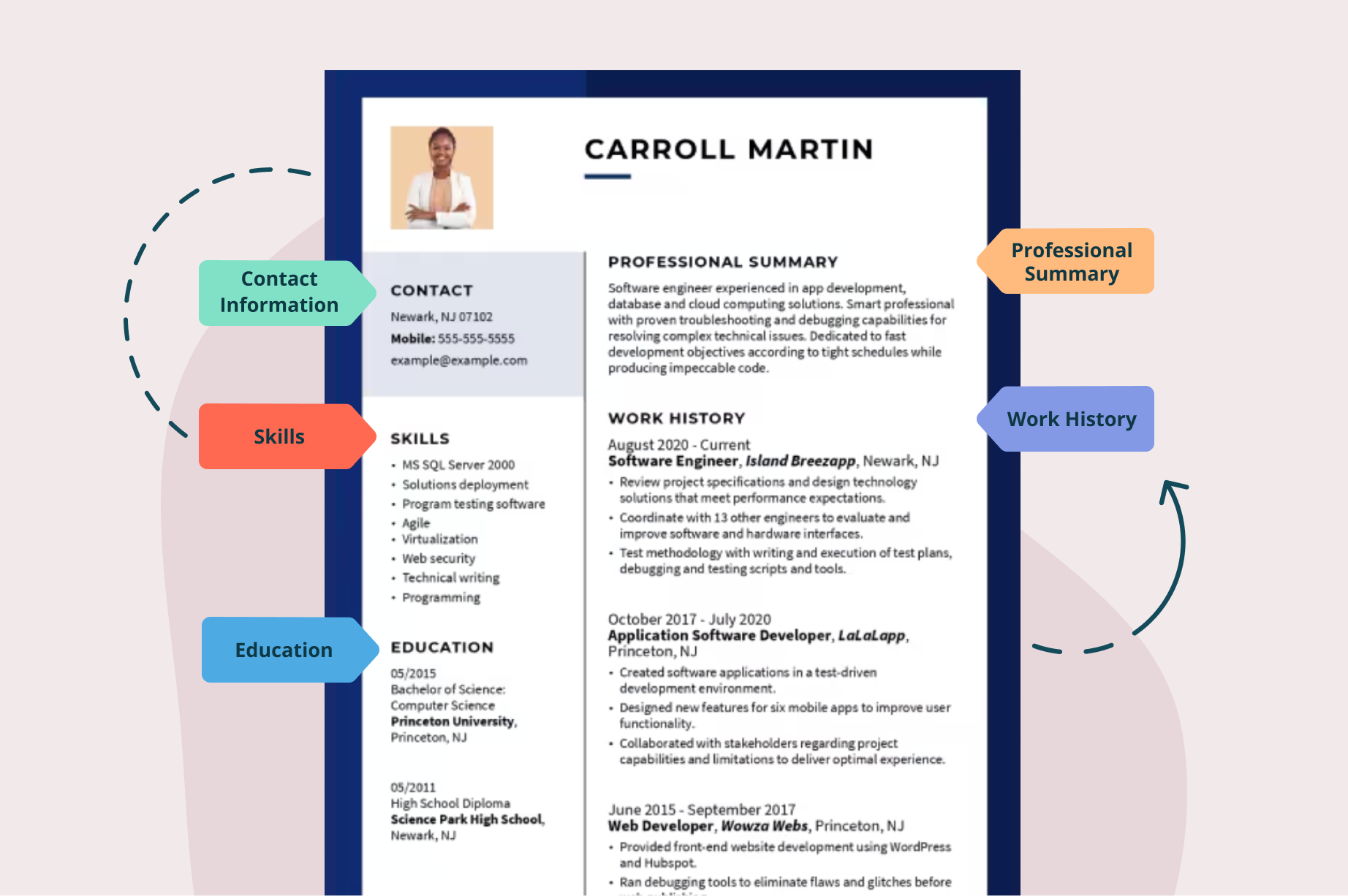 Combination Resume Hero