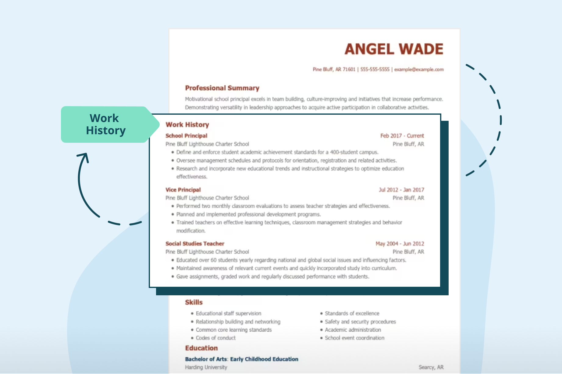 Chronological Resume Hero